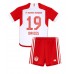 Bayern Munich Alphonso Davies #19 Hjemmedraktsett Barn 2023-24 Korte ermer (+ Korte bukser)